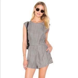 RVCA Easier Said Romper in Charcoal